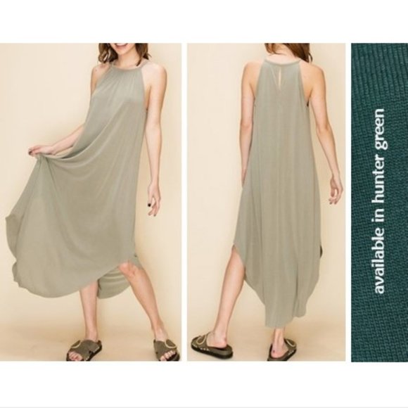It's Too Cool for School Dresses & Skirts - Imogen dress hunter green maxi sleeveless small